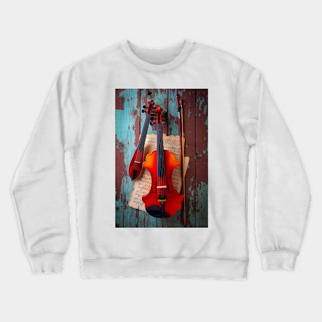 Baroque And Pocket Violin Crewneck Sweatshirt by photogarry